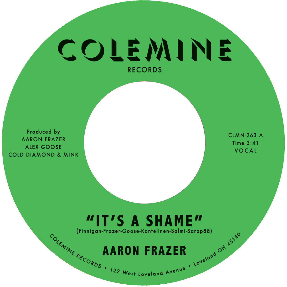 AARON FRAZER / IT'S A SHAME / THE FOOL – ALFFO RECORDS