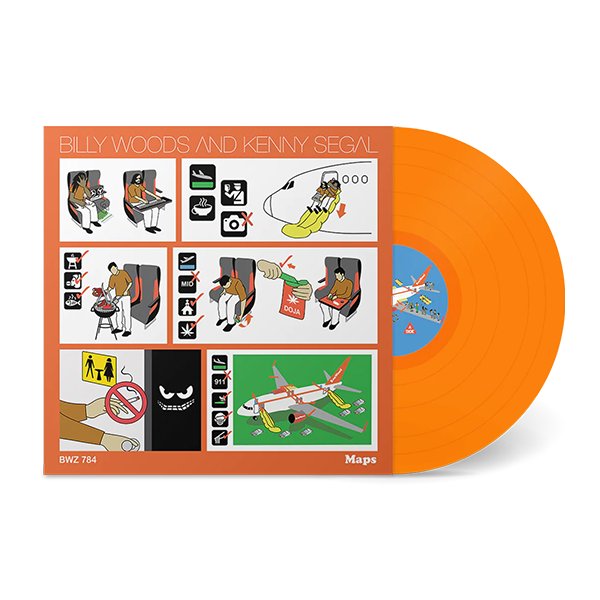 ビリー・ウッズ&ケニー・セガル『地図』日本特別盤LP 大理石カラー ビリー・ウッズ&ケニー・セガル『地図』日本特別盤LP 大理石カラー